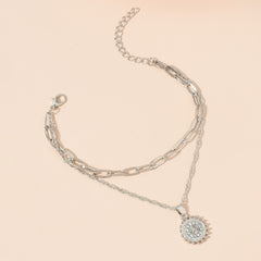 Rhinestone Set Anklet