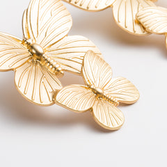 Metal Butterfly Earrings