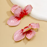 Ombre Printed Flower Earrings