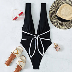 Black One Piece Swimsuit