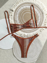 Bohemian Multicolor Crochet Bikini Set