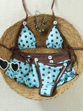 Dot 3 Pieces Bikini Swimsuit with Cover Up Swimwear Bathing Suit Mini Pants Micro Bikini Set