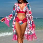 Flower Print 2 Piece Swimsuit