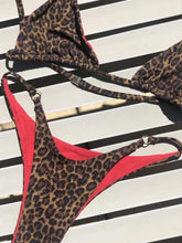 High Cut Micro Bikini Brown Leopard Bandage Push Up Bra Swimsuit Bathing Suit Padded Thong Swimwear Biquini 2026