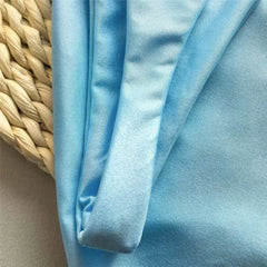 Light Blue Micro Bikini Thong Pushup Swimsuit Cover Ups Sun Metal Buckle Swimwear Bathing Suit Bikinis Sets