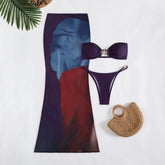 Metal Starfish Bandeau Bikinis Sets