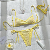 Shiny Sequins Bikini Female Swimsuit Swimwear Two-pieces Bikini Set