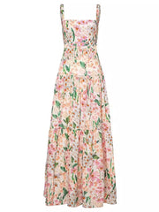 Sweet And Spicy Style Sling A-Line Floral Cake Dress