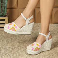 Multi-Strap Colorful Resort Sandals