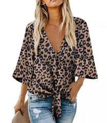 Asymmetric V-neck Loose Raglan Top