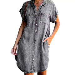 with PocketsLong Shirt Dresses