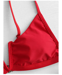 Bandeau Bikinis V Neck Bikini Swimsuits Push Up Swimwear Female Brazilian Bikini Set