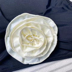 Black 3D Flower Bikinis Sets