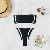 Black Bandeau Bikinis Sets