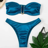 U Shaped Bandeau Bikinis Sets