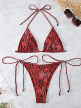 Snake Print 2-piece Swimsuit