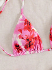 Swimwear Floral Print Bikinis Set