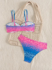 Two Piece Swimsuit Printed Bikini Set