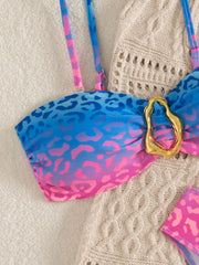 Two Piece Swimsuit Printed Bikini Set