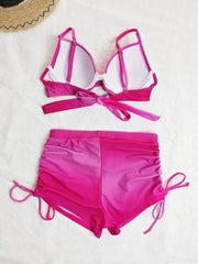 Vintage Yellow Gradient Bikini Set