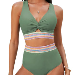 2 Piece High Waisted Bikini Set