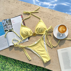 3 Color Floral Bikini Set