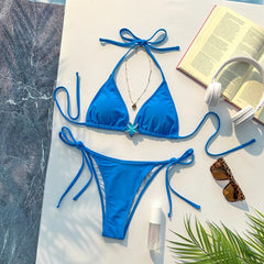 3 Color Floral Bikini Set