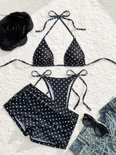 3 Piece Polka Dot Bikini Set