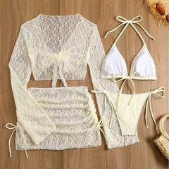 4 Piece Lace Bikini Set
