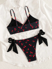 Cherry Print Bikini Set