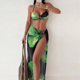 Floral 3 Piece Bikini Set