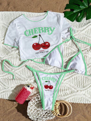 Print 3 Piece Bikini Set