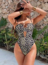 Ribbed One Piece Suits Swimsuit Wrap Cross Front Cutout V Neck Spaghetti Strap High Cut Swimwear Bikinis Bodysuit