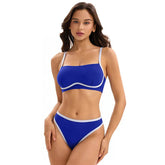 3 Piece Swimsuit Long Sleeve Cover Up Bikini Set