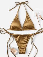 Micro Mini Bikini Thong Halter G-String Bra Bikinis Set