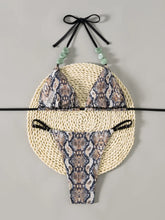 Snake Print Bikini Set