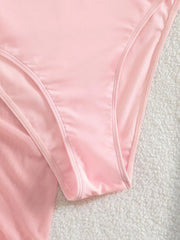 Solid 2 Piece Swimsuit Set
