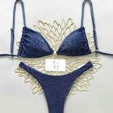 Thong Bikinis Glitter Bikini Set