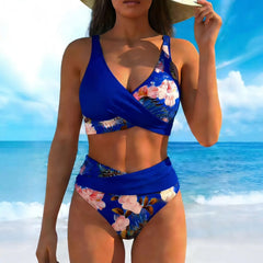 Tropical Floral Mix Match 2 Piece Bikini Set