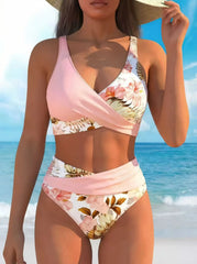 Tropical Floral Mix Match 2 Piece Bikini Set