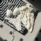 Yellow Push Up Bikinis Sets