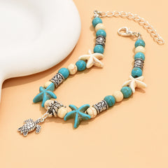Starfish Shell Anklet and Bracelet