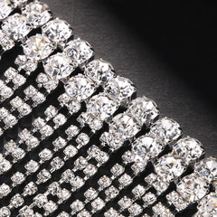 Multi-layer Rhinestone Tassel Bracelet