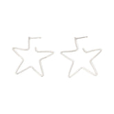 Pentagram Metal Earrings