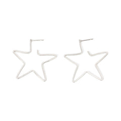 Pentagram Metal Earrings