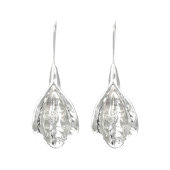 Flaxmaker Vintage Holiday Style Metal Earrings