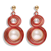 Copper Wirewound Hoop Earrings