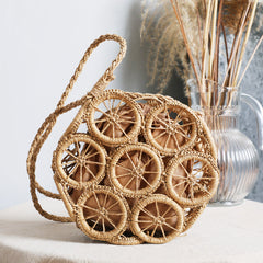 Vintage Hollow Straw Bag