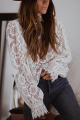 Ciao Lovely Long Sleeve Lace Top