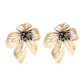 Metal Flower Earrings